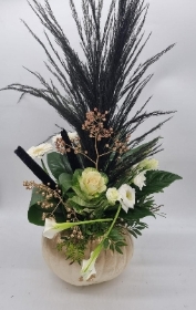 Fishlocks White Pumpkin Arrangement